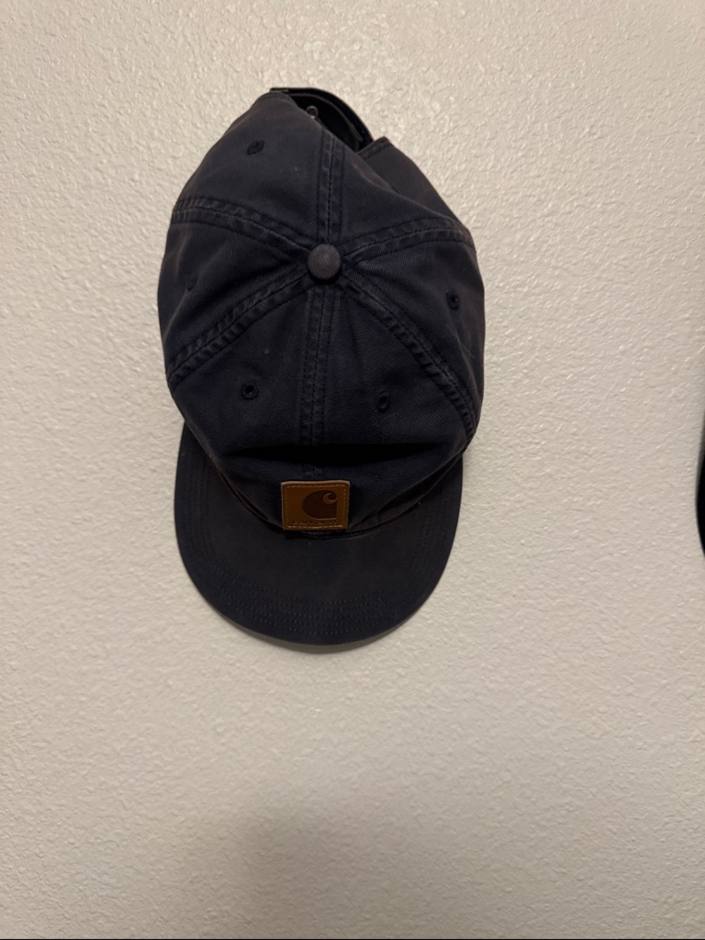 Carhartt Black Canvas Logo Baseball Cap